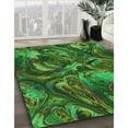thumbnail image 3 of Ahgly Company Machine Washable Indoor Rectangle Transitional Dark Forest Green Area Rugs, 2' x 4', 3 of 7