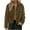 Brown a2, variant on Womens Faux Suede Cropped Jacket Casual Lightweight Button Down Fall Jackets Fashion Collared Winter Coats Outerwear Trendy Clothes with Pockets