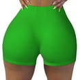thumbnail image 2 of Haiem Green No Front Seam Biker Shorts for Women Yoga Workout Gym Bike Shorts with Tummy Control Moisture-Wicking-Large, 2 of 9