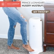 Prince Lionheart MY TWIST’R™ Diaper Disposal System | Outsmart Odors| Drop – Step - Done® | Easy to use | Designed to Last | High Capacity Bags | Personalize to Match Nursery