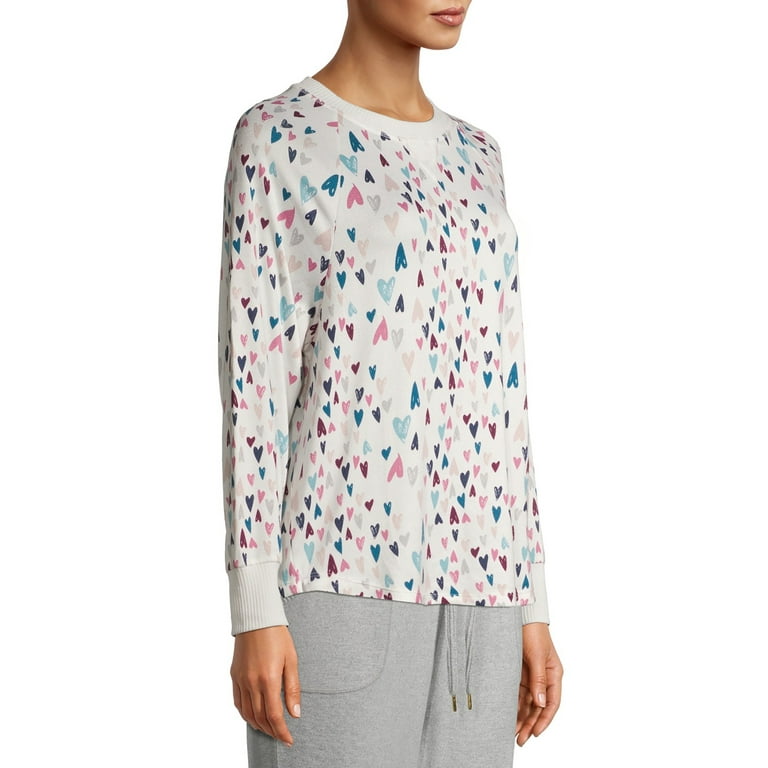 Secret Treasures Essentials Women's Heart Hacci Top