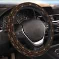 thumbnail image 4 of Uemuo Bookshelves Printed Car Elastic Steering Wheel Cover - Universal Car Accessory for Diverse Cars Anti-Slip, and Comfortable- 15", 4 of 8