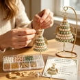 thumbnail image 3 of Eagokdc Christmas Tree Beaded Craft Kit Diamond Beads Art Craft for Adults, DIY 3D Tabletop Tree for Gathering Party Decor, Tiered Tray Windowsill Mantel Ornaments, 3 of 6