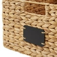 thumbnail image 5 of Casafield (Set of 2) Water Hyacinth 12-1/2"x17"x8" Pantry Baskets w/ Chalkboard Labels and Marker - Natural, Woven Storage Bins for Kitchen Shelves, 5 of 7