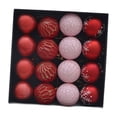 thumbnail image 2 of 16 bolas navideñas colgantes para exteriores. Rojo, 2 of 9