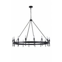 Craftmade 54316 Larrson 16 Light 48" Wide Taper Candle Style Chandelier - Black