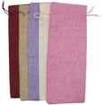 thumbnail image 3 of 10 bolsas de yute para vino, 14 x 6 1/4 pulgadas, bolsas de regalo para botellas de vino de arpillera con cordón (5 colores), 3 of 6