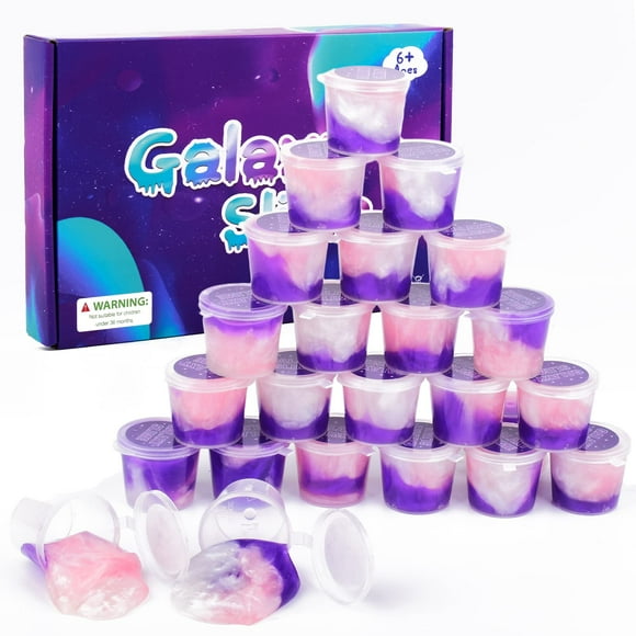Slime Kit Dauwiaow Galaxy, paquete de 24 unidades, supersuave y elástico, 840 ml