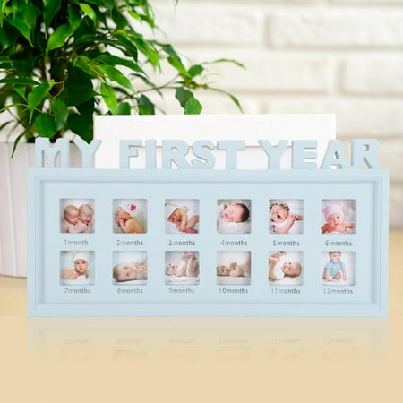 Sonew Cadre Photo Nouveau Ne Bebe Photo Souvenir Ma Premiere Annee Memoire Cadeau Special Pour Mur De Chambre Affichage Decoratif Photo D Affichage Cadre Photo Walmart Canada