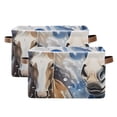 thumbnail image 2 of Horses with Bubbles Storage Bins Baskets With Handles Storage Box Clothes Organizer Organization Toys, 2 of 7