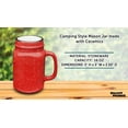 thumbnail image 4 of 10 Savannah Speckle Ceramic Mason Jars Set, 16 oz.- Stoneware, C-handle, Durable - Red, 4 of 5