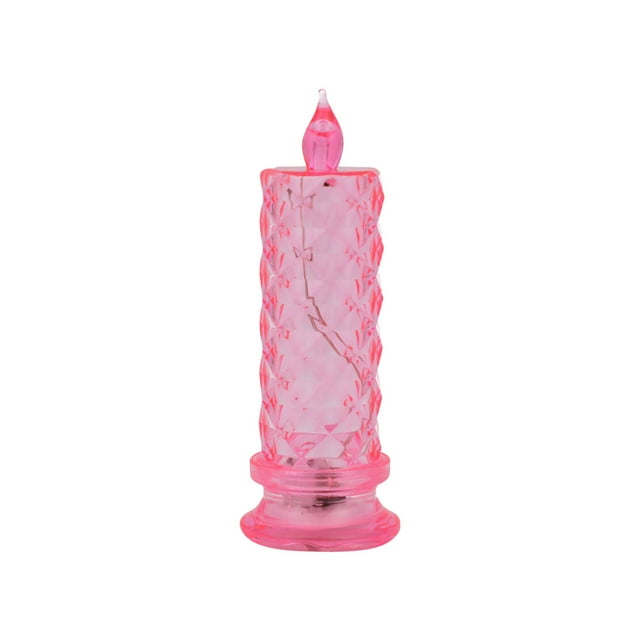 Led Night Lightflameless Candle Rose Pattern Refraction Projection Led Electronic Candle Atmospheric Night Light Table Decoration Imitation Crystal Lamp Marriage Proposal