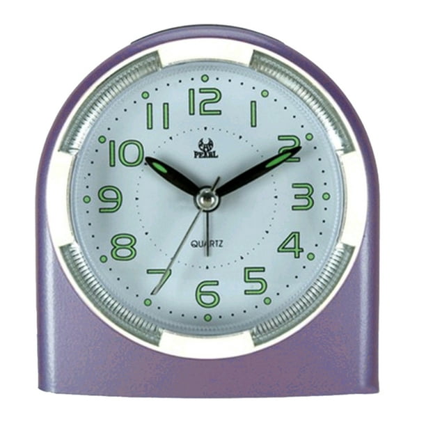 Reloj Despertador Reloj Despertador Analógico de Reloj Despertador Controlado Por Despertador con Función de Repetición, M Púrpura Macarena Despertador digital