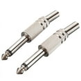 6.35mm Mono Amplifier Plug 1/4Inch Male Mono Monaural Jack Audio Cable