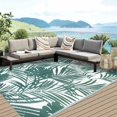 thumbnail image 1 of x Tropical Plastic Outdoor Patio Rug All Weather Outdoor Carpet Reversible Portable Lightweight Outdoor Mats for Patio Camping RV(), 1 of 7