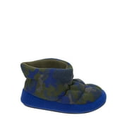 Dearfoams Boy's Camo and Fleece Bootie Slippers