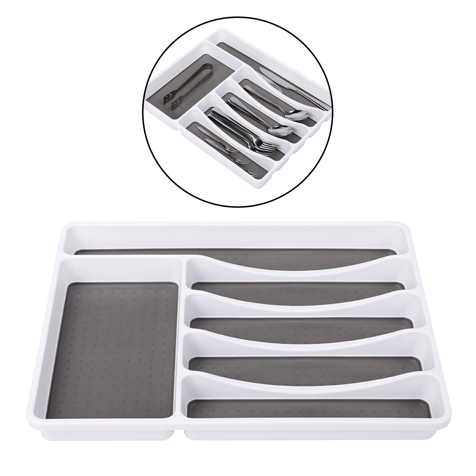 Cutlery Tray Insert Kitchen Untesil Drawer Draw Organizer for Home RV