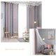 thumbnail image 3 of Cortina De Estrella Hueca Degradada Para Dormitorio, Cortinas Opacas Completas Para Ventana (Gris), 3 of 9