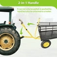 thumbnail image 2 of Steel Garden Cart with Removable Mesh Sides, 1400 lbs Heavy Duty Wagon Cart with 2-in-1 Handle and 16" Tires, Convert into Flatbed for Garden, Farm, Yard, 2 of 7