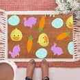 thumbnail image 5 of 1pcs Happy Easter Natural Coir Door Mat Cartoon Bunny Pattern Welcome Mat Entrance Door Rugs For Indoor Outdoor Home Bathroom Decor, 5 of 5