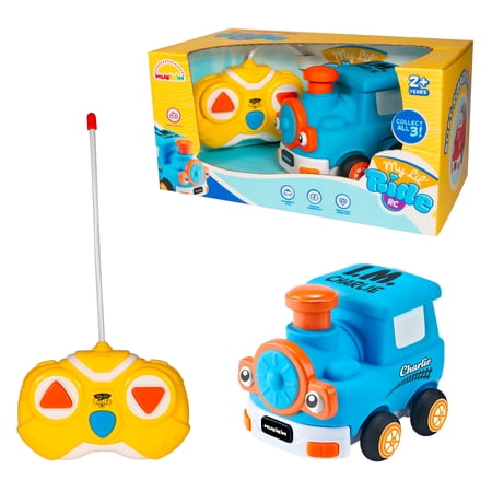 My Little Rides - Charlie The Train. Your Child's First Remote Control Car. Safe & Durable For Ages 2+ Toddlers / Young Kids. Cartoon RC Car With Disassemble Soft Shell & Crash-Resistant Design