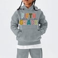 thumbnail image 4 of Vividxx Hoodies For Girls Long Sleeve Letter Print Pocket Pullover Casual Hooded Sweatshirts For School Fashion Clothes 2-3 Years, 4 of 4