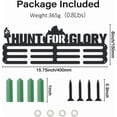 thumbnail image 2 of Hunt for Glory Medal Holder Display Torches Medal Hanger Iron Medal Hook for Competition Medal Display Award Holder for Wall Display Wall Hanging 40x15 cm Black, 2 of 7