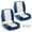 Blue, variant on Costway 2-Pack Folding Boat Seats with Thick Sponge Padding Fixing Bolts Hinges Gray