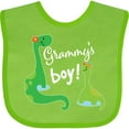 thumbnail image 3 of Inktastic Grammy Boy Grandson Dinosaur Boys Baby Bib, 3 of 4