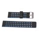 thumbnail image 3 of Correa de cuero compatible con Realme Watch 2 de repuesto de 0.866 in, correa de reloj, pulsera, pulsera, color negro y azul, 3 of 5