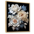 thumbnail image 2 of Designart "Whispering Beige Peonies I" Peonies Floater Framed Canvas Art Print, 2 of 5