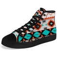 thumbnail image 5 of Aidianart Womens Aztec High Top Shoes Native American High Top Canvas Sneakers Size 8, 5 of 5