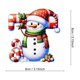 thumbnail image 1 of Adornos navideños colgantes de acrílico 2D con forma de muñeco de nieve y letras, para festivales navideños, para árbol de Navidad, para jardín y Halloween., 1 of 1