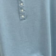 thumbnail image 3 of Felirenzacia Women's Cotton Unhemmed Button Front Tank, Wide Strap Round Neck Comfy Seamless Tank,Light Blue,Free Size, 3 of 5