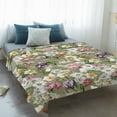 thumbnail image 4 of Sage Green Botanical Blanket Soft Cozy Warm Throw Blanket for Couch, Plush Fuzzy Flannel Fleece Blankets for Sofa, Spring Floral Summer Botanical Vintage Bed Blankets Gifts for Men, 50"x60", 4 of 9