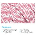 thumbnail image 3 of Twine Packing String Wrapping Cotton Twine 100M Pink and White Rope for Gift Wrapping Twine, Pack of 2, 3 of 7