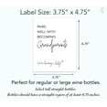 thumbnail image 6 of Pairs Well With Becoming Grandparents Auntie Uncle ● SET of 6 ● GENDER NEUTRAL Pregnancy Announcement Family Friends Wine Labels Baby Announcement Label, Reveal, Alternative to Card Onesie A200-6FY, 6 of 11