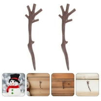 OULII Brown Mini Plastic Reindeer Antlers for Crafts Holiday Decorations Indoor Outdoor Use 120 Pieces