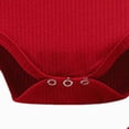 thumbnail image 5 of NOLDARES Newborn Infant Baby Girl Clothes Long Sleeve Romper Pants Headband headband Outfits Set 0 3 6 9 12 18 24 Months,Wine,3-6 M, 5 of 5
