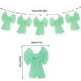 thumbnail image 3 of 5-Pack Green Velvet Christmas Bows, 13x11 Inch Large Flocked Holiday Bow Ornaments for Tree, Arch, Wall, Window & Party Decorations, 3 of 7
