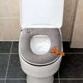 thumbnail image 6 of YgkuHd Toilet Seat Cover, Winter Models Of The Toilet Seat Plushs Toilet Seat Cushion Thickened Toilet Seat Washable Toilet Seat Washers Washable D Shapetoilet Seat Cushion (Gray), 6 of 6
