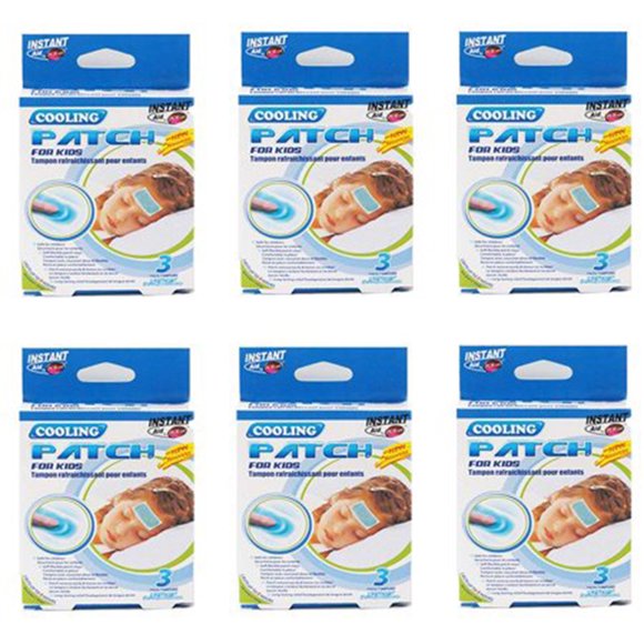 Instant Aid- Cooling Patch For Kids (3 Pads In 1 Pack) (Pack of 6) By Purest
