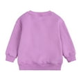 thumbnail image 5 of XIMIN Toddler Boy Girl Long Sleeve Fleece Pullover Sweatshirt Sweater Outfits Solid Color Crewneck Blouse Baby Shirt Tops Warm Fall Winter Casual Clothes, 5 of 5