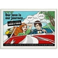 thumbnail image 1 of Stupell Industries Love Journey Vintage Comic Book Design Wall Plaque by Ester Kay, 1 of 5