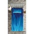 thumbnail image 3 of Ambesonne Trippy Quilted Bedspread Set 2 Pcs, Abstract Gas Themed Art, Twin Size, Violet Blue, 3 of 3