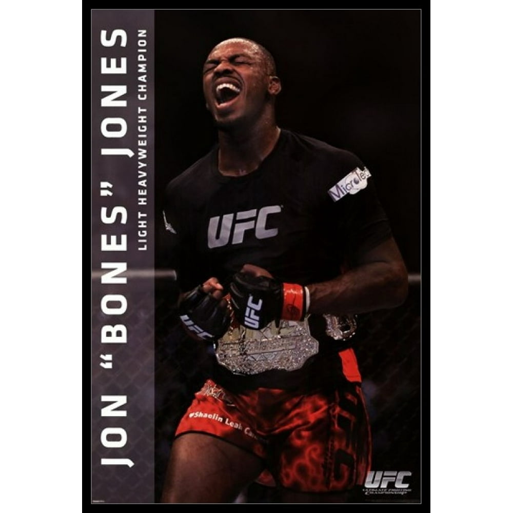 UFC - Jon Jones Laminated & Framed Poster (24 x 36) - Walmart.com ...