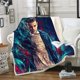 thumbnail image 1 of Stranger Things-Manta polar de felpa estampada en 3d, edredón lavable para el hogar y la Oficina, 1 of 3