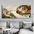thumbnail image 2 of Cuadro Arte Replica La Creacion De Adan En Lienzo Canvas Hd, 2 of 4