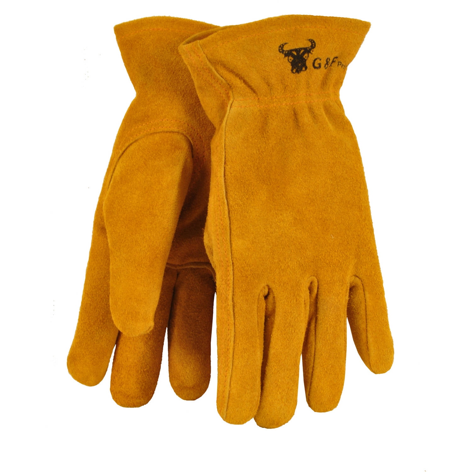 G & F Kids Leather Work Gloves for Ages 4 to 6 by G & F