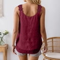 thumbnail image 4 of DHFJKG Summer Camisole Tops For Women Solid Color Lace Trim Sleeveless Tank Clothes Casual Everyday Wear Solid Color Versatile Tops, 4 of 6